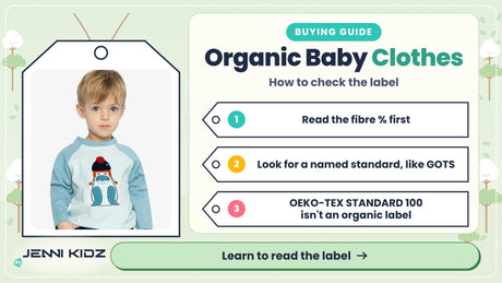 Organic baby clothes label check – toddler with Deux par Deux Baby Long Sleeve Raglan Organic Cotton T-Shirt Very Pale Turquoise