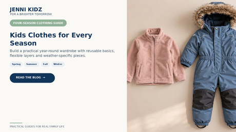 Kids four-season clothing guide for spring summer fall winter layers and wardrobe planning