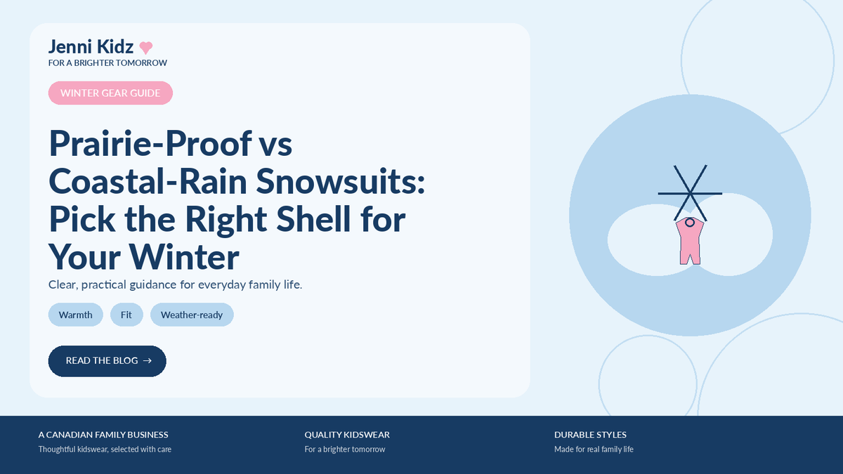 Prairie-Proof vs Coastal-Rain Snowsuits: Pick the Right Shell for Your Winter | Jenni Kidz