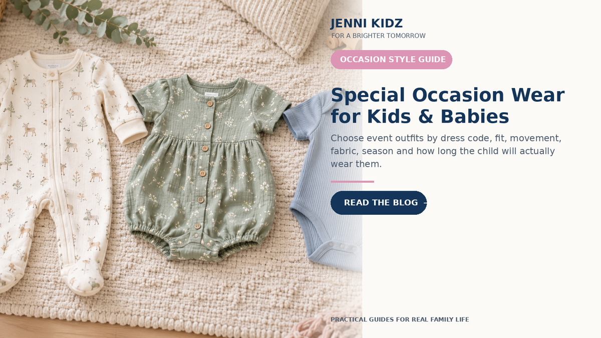 Kids and baby special occasion outfit guide for fit fabric season and comfort