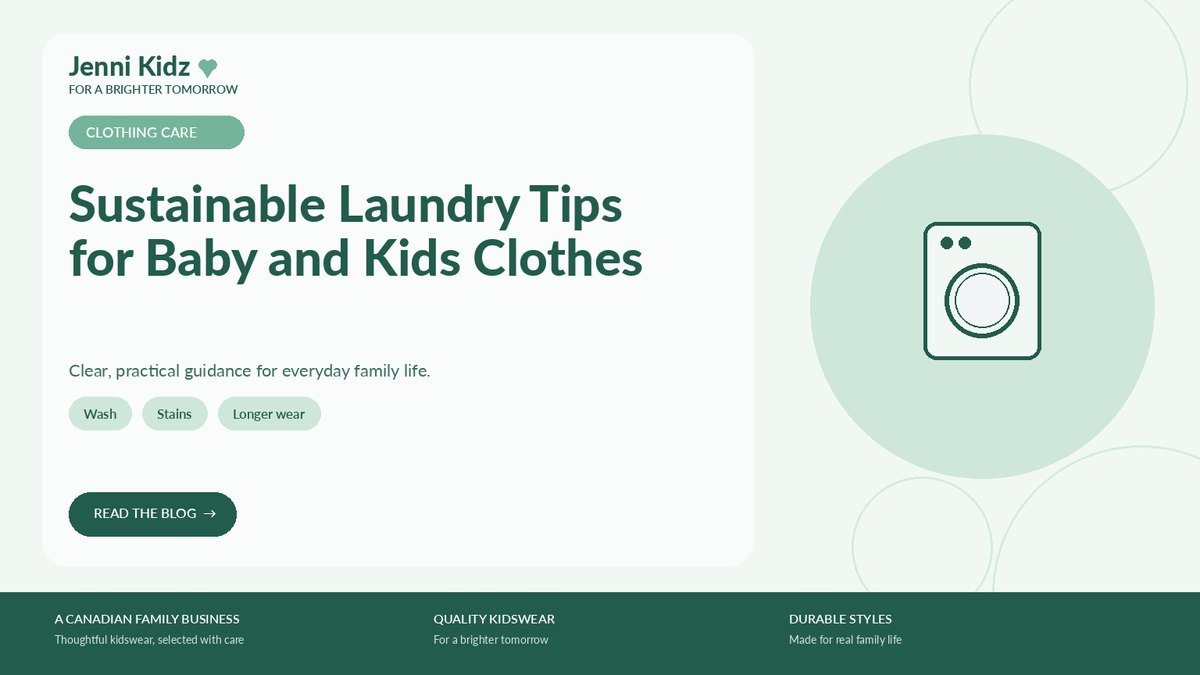 Sustainable Laundry Tips for Baby and Kids Clothes | Jenni Kidz