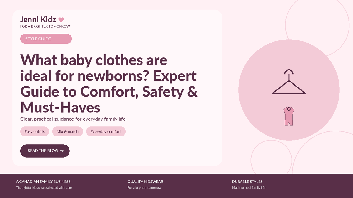 What baby clothes are ideal for newborns? Expert Guide to Comfort, Safety & Must-Haves | Jenni Kidz