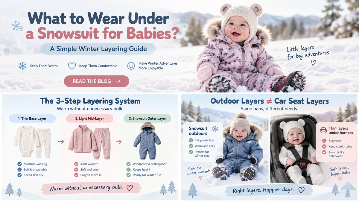 What to wear under a snowsuit for babies winter layering guide