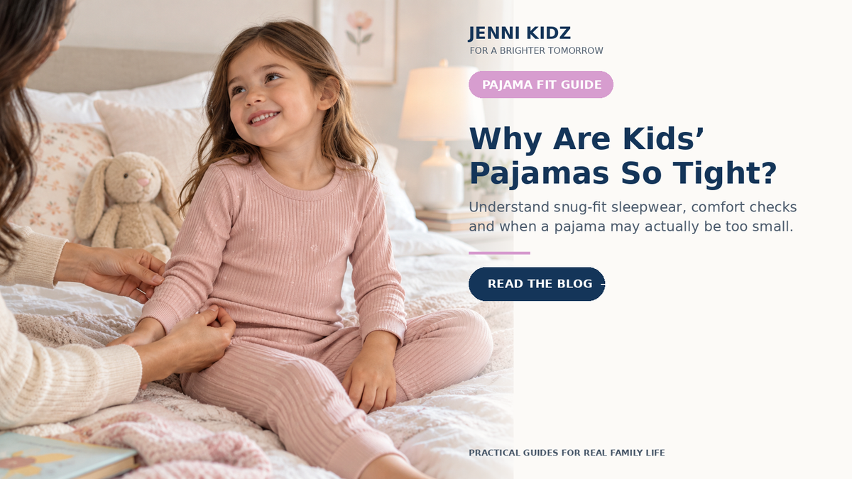 Child in pajamas for a guide to snug sleepwear fit and comfort
