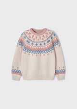 Girls Knitted Jacquard Sweater | Mayoral - Jenni Kidz