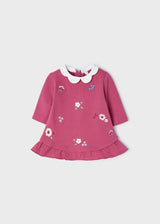 Baby Girls Emboridered Fleece Dress | Mayoral - Jenni Kidz