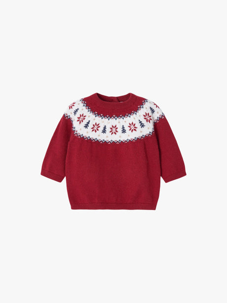 Jacquard Christmas Sweater Boy - RED | Mayoral - Jenni Kidz