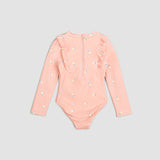Popsicle Print on Dusty Pink Long-Sleeve One-Piece Swimsuit | Miles The Label - Jenni Kidz
