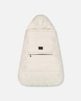 3-In-1 Multifunction Cover For Car Seat, Stroller, And Baby Carrier In Off-White | Deux par Deux | Jenni Kidz