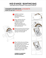 Deux par Deux Bunting Bag For Car Seats & Strollers Beige