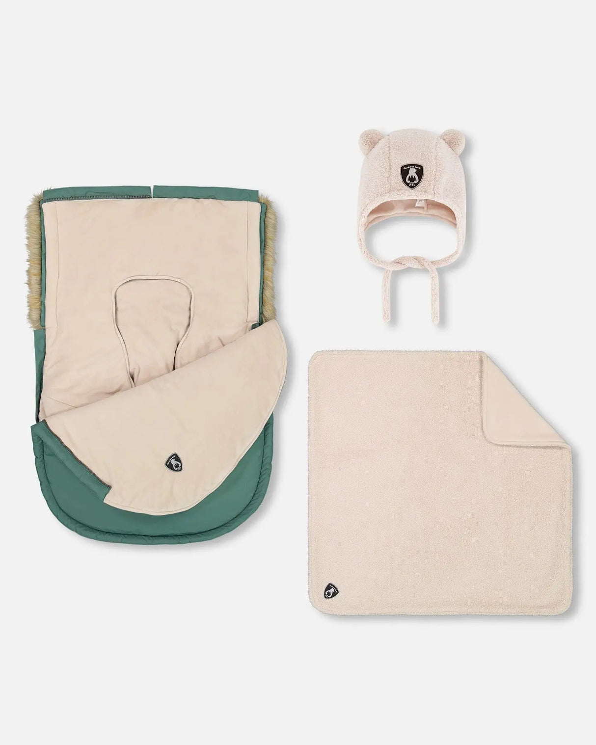 Baby Bunting Bag Silver Pine Designed For Car Seat | Deux par Deux | Jenni Kidz