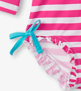 Baby Girls Candy Stripes Rashguard Swimsuit | Hatley | Hatley | Jenni Kidz