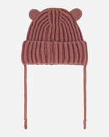 Baby Knit Hat With Ears Ancient Rose | Deux par Deux | Jenni Kidz