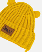 Baby Knit Hat With Ears Yellow | Deux par Deux | Jenni Kidz
