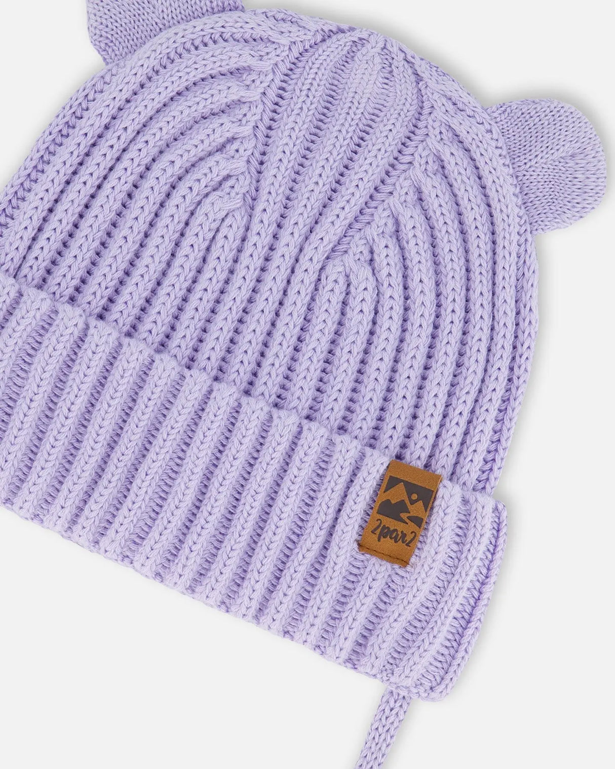 Baby Knit Hat With Strings Lilac | Deux par Deux | Jenni Kidz