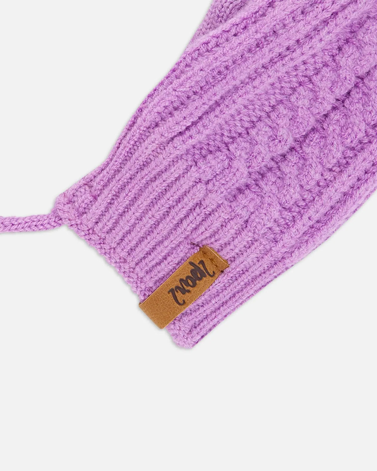 Baby Knitted Mittens With String Orchid | Deux par Deux | Jenni Kidz