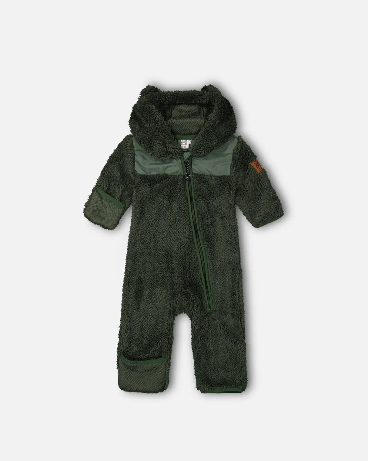 Baby One Piece Plush Forest Green | Deux par Deux | Jenni Kidz