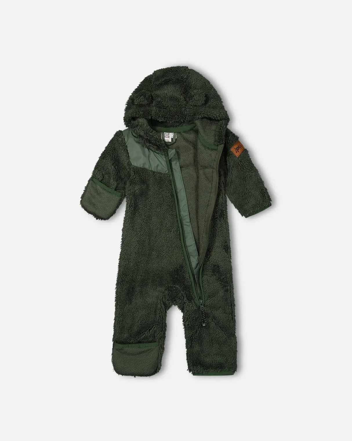 Baby One Piece Plush Forest Green | Deux par Deux | Jenni Kidz