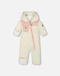 Baby One-Piece Sherpa Mid-Season Outerwear Off-White And Pale Pink | Deux par Deux | Jenni Kidz