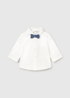 Mayoral Baby Boy Shirt Newborn Dress Shirt Bow Tie 4-6M–18M