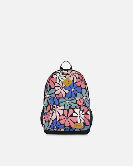 Backpack Printed Retro Flowers | Deux par Deux | Jenni Kidz