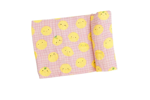Bamboo Muslin Swaddle Blanket Lemons Angel Dear