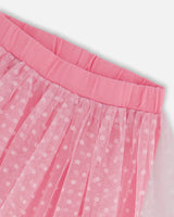 Biker Short With Mesh Skirt Hot Pink | Deux par Deux | Jenni Kidz