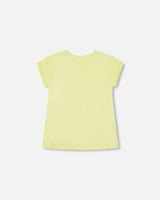 Bright Shiny Rib T-Shirt Lime | Deux par Deux | Jenni Kidz