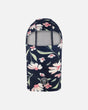 Brushed Jersey Balaclava Navy Flower Print | Deux par Deux | Jenni Kidz
