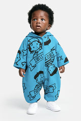 40Th Anniversary Printed Jersey One-Piece Sky Blue-1