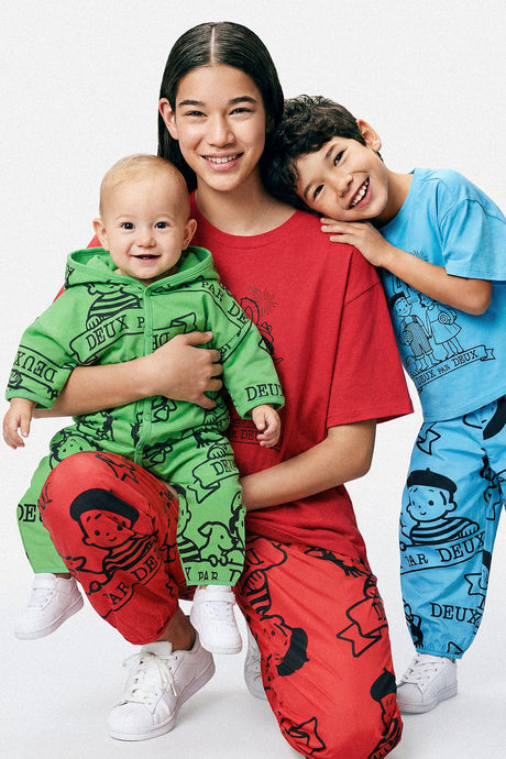 40Th Anniversary Printed Jersey One-Piece Green-1