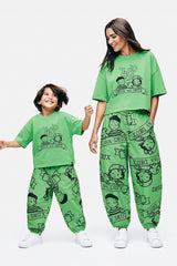 Adult 40Th Anniversary Graphic T-Shirt Green-1