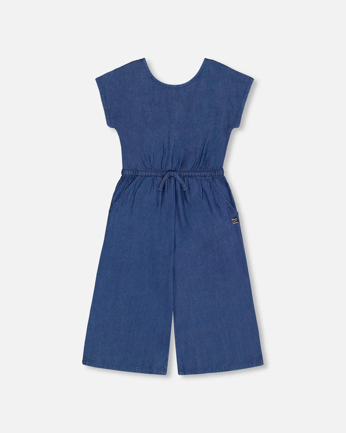 Chambray Jumpsuit Navy Blue | Deux par Deux | Jenni Kidz