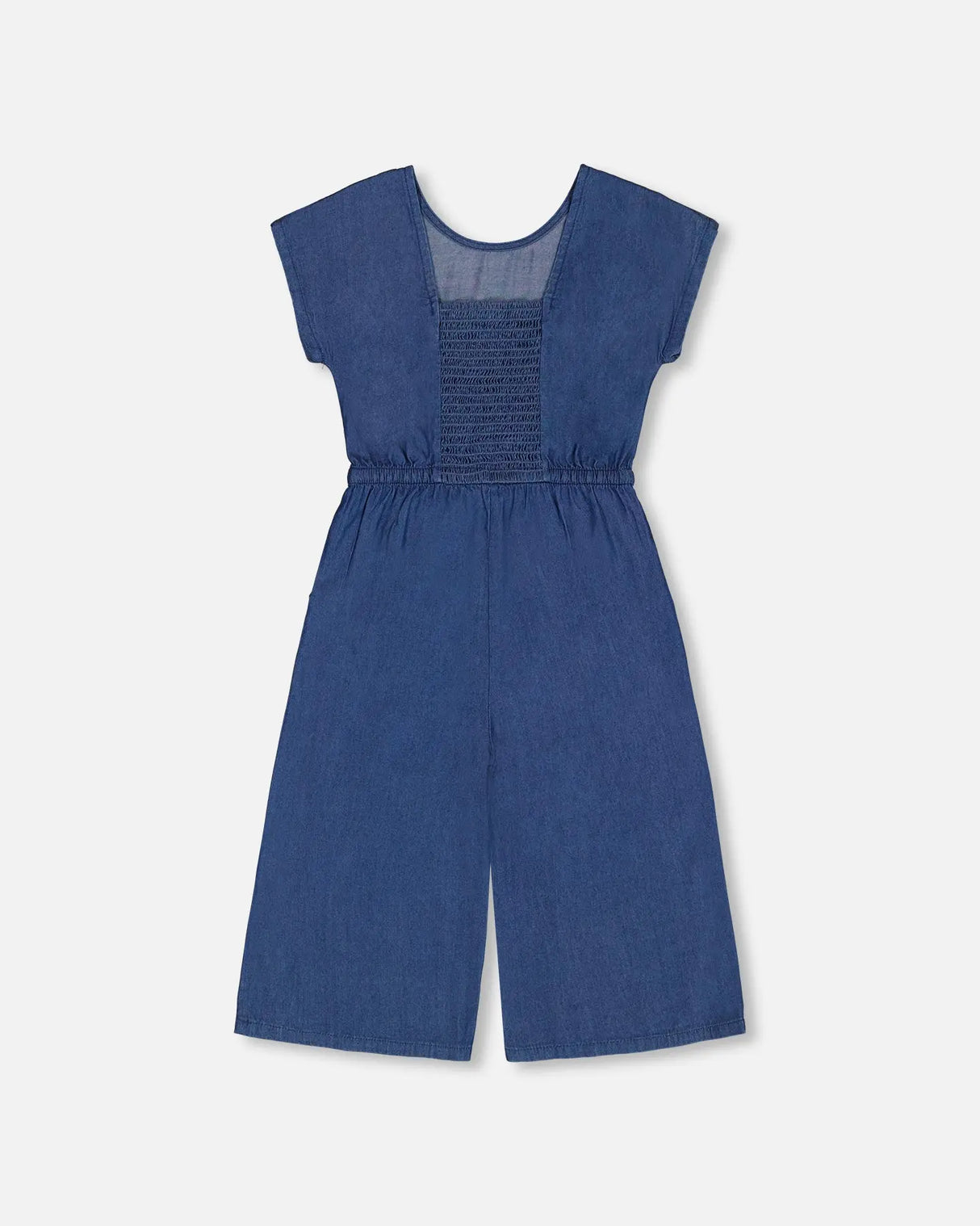 Chambray Jumpsuit Navy Blue | Deux par Deux | Jenni Kidz