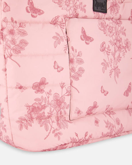 Changing Tote Printed Watercolor Roses | Deux par Deux | Jenni Kidz