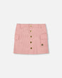 Corduroy Skirt With Cargo Pockets Dusty Pink | Deux par Deux | Jenni Kidz