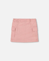 Corduroy Skirt With Cargo Pockets Dusty Pink | Deux par Deux | Jenni Kidz