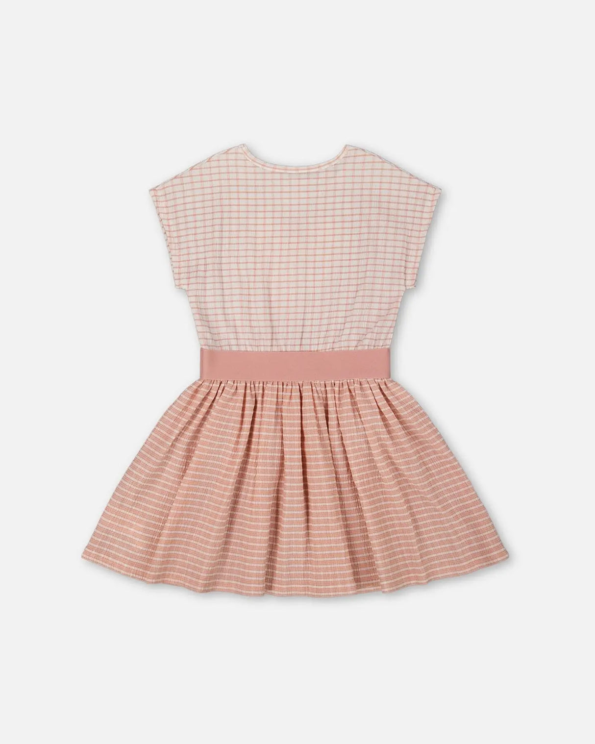 Crinkle Dress With Applique Light Old Pink | Deux par Deux | Jenni Kidz