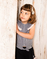 Crinkle Short With Frills Black And Butterflies | Deux par Deux | Jenni Kidz