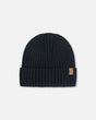 Cuffed Knit Hat Black | Deux par Deux | Jenni Kidz