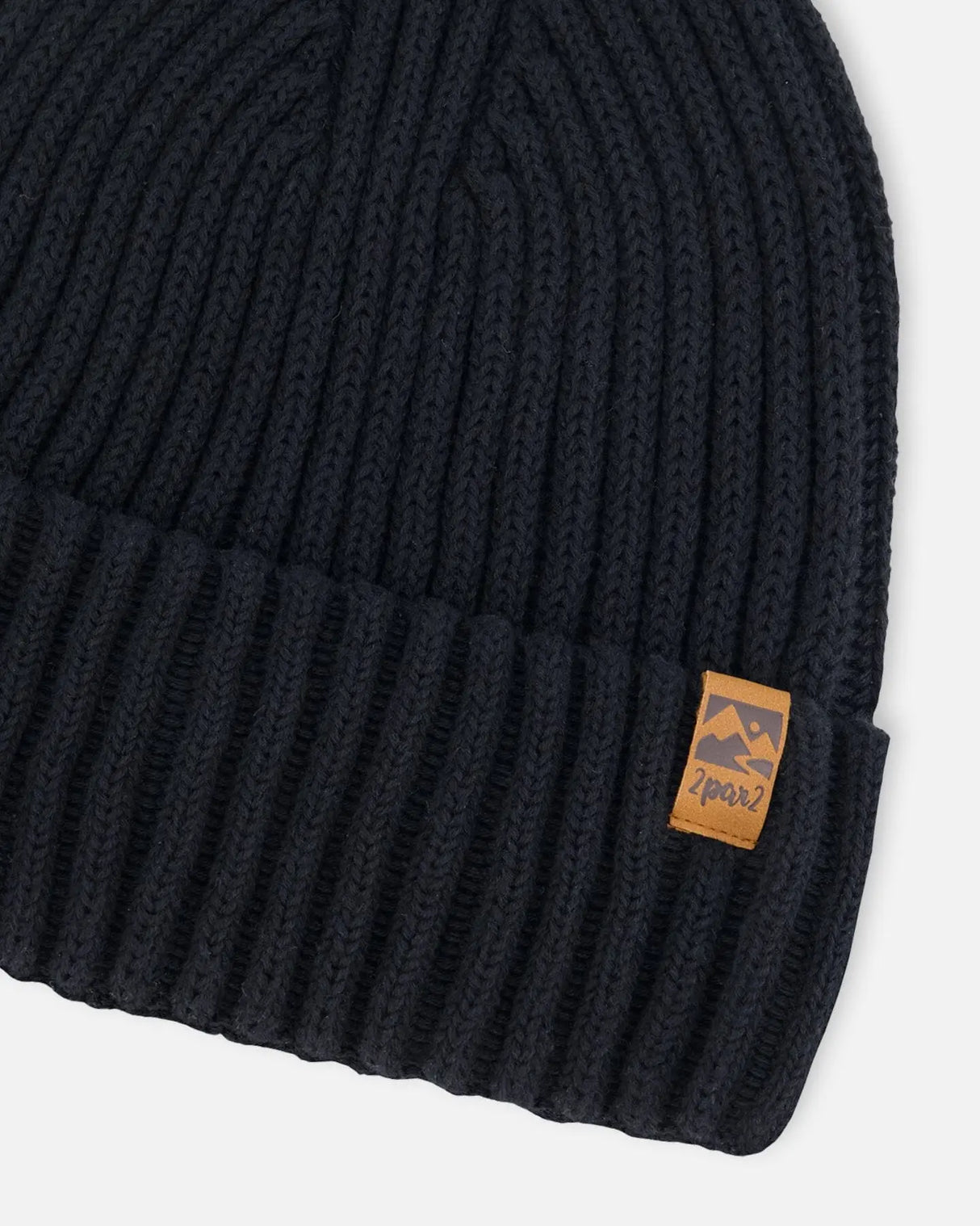 Cuffed Knit Hat Black | Deux par Deux | Jenni Kidz