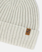 Cuffed Knit Hat Off-White | Deux par Deux | Jenni Kidz