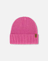 Cuffed Knit Hat Vibrant Pink | Deux par Deux | Jenni Kidz