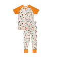 Organic Cotton Two Piece Pajama Set Oatmeal Print-0
