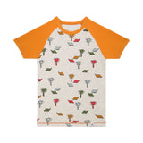 Organic Cotton Two Piece Pajama Set Oatmeal Print-1