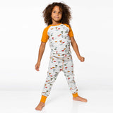 Organic Cotton Two Piece Pajama Set Oatmeal Print-4