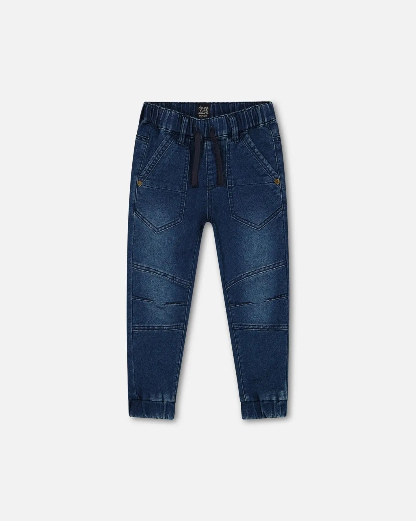 Dark blue 2024 jean joggers