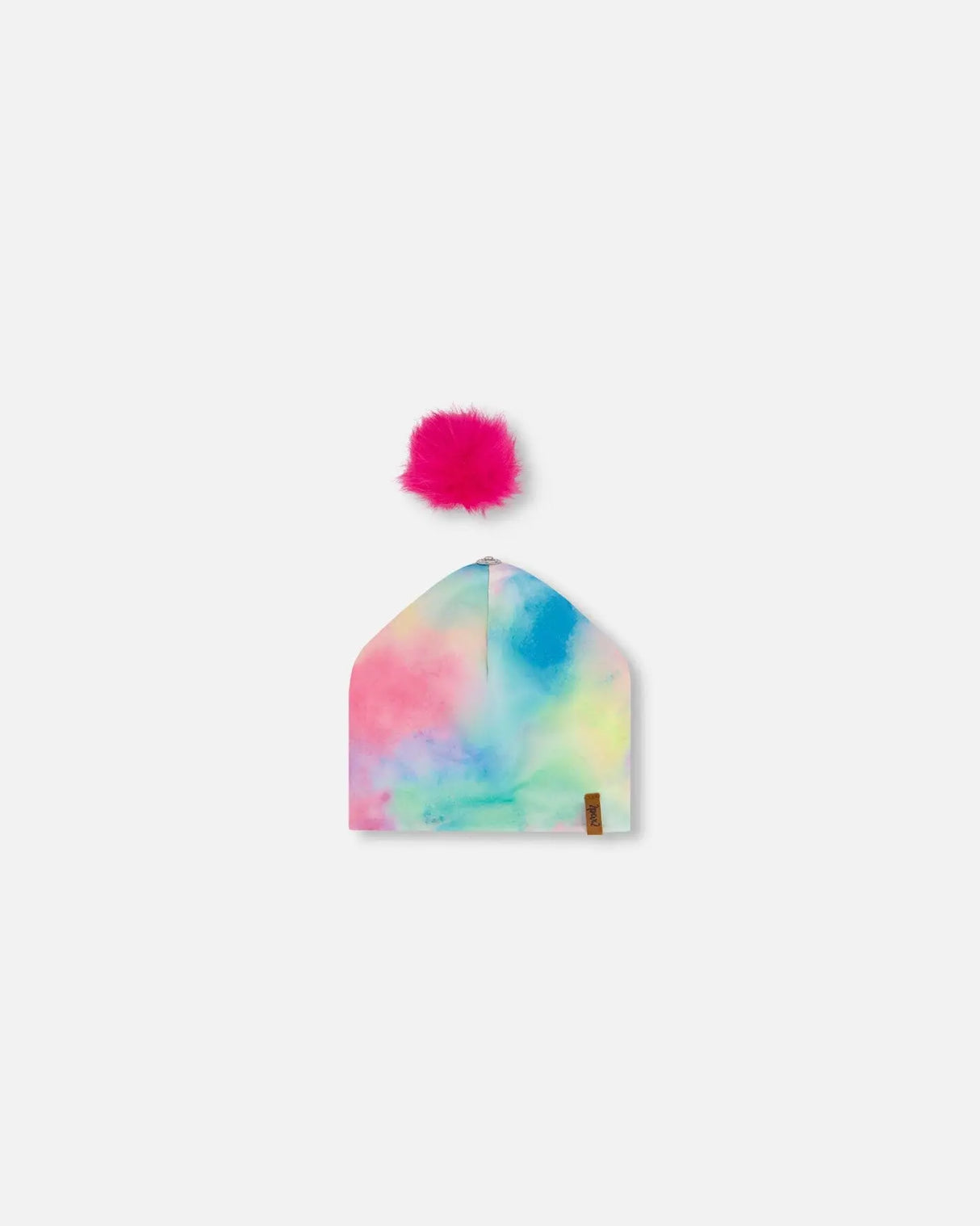 Detachable Pompom Hat Multico | Deux par Deux | Jenni Kidz