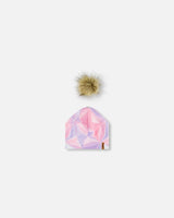 Detachable Pompom Hat Printed Foil Pastel | Deux par Deux | Jenni Kidz