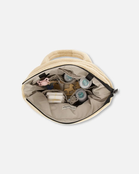 Diaper Bag With Changing Mat Light Beige | Deux par Deux | Jenni Kidz